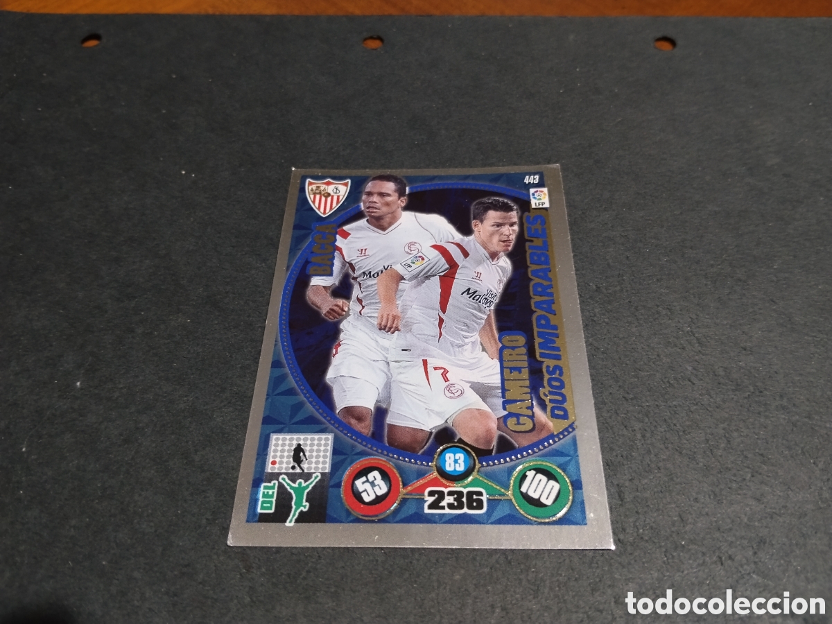 Cromos de f&uacute;tbol: Cromo futbol bacca,cameiro, Sevilla