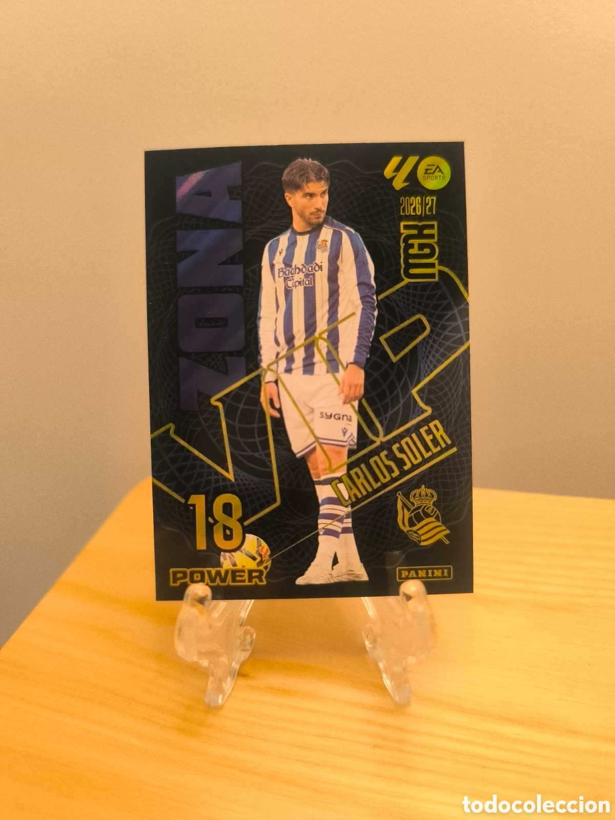 Cromos de f&uacute;tbol: Carlos Soler Megacracks 2026-27 Zona VIP POWER Real Sociedad