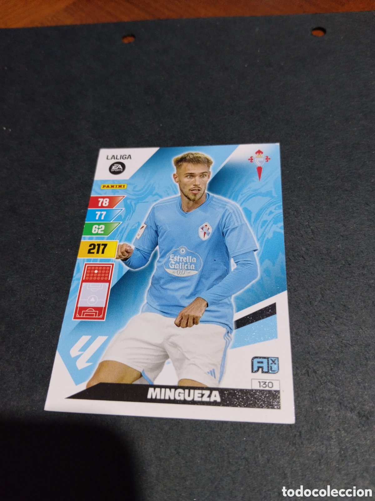 Cromos de f&uacute;tbol: Cromo futbol,mingueza, Celta