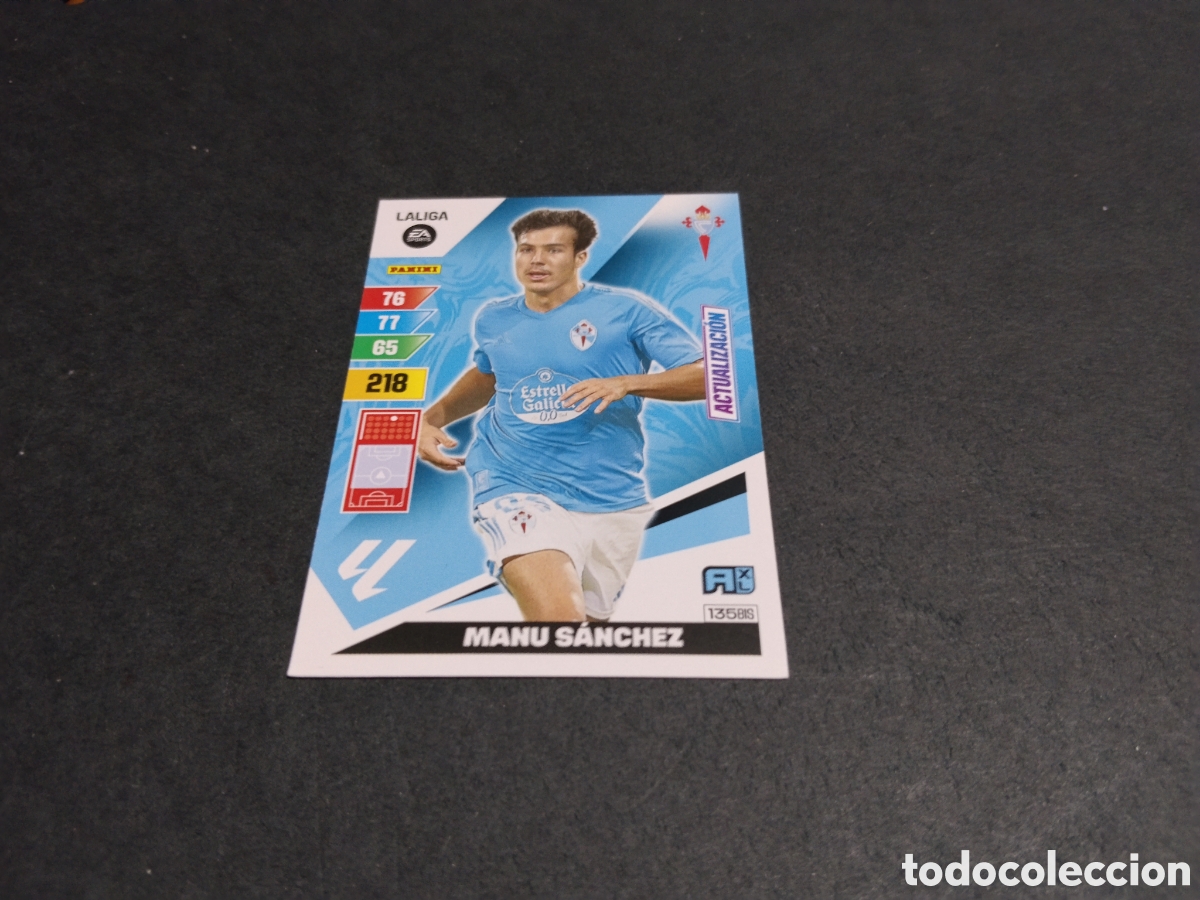Cromos de f&uacute;tbol: Cromo futbol Manu S&aacute;nchez, Celta