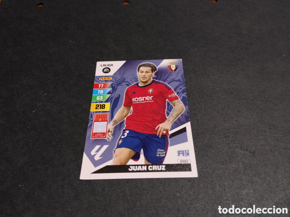 Cromos de f&uacute;tbol: Cromo futbol Juan Cruz, Osasuna