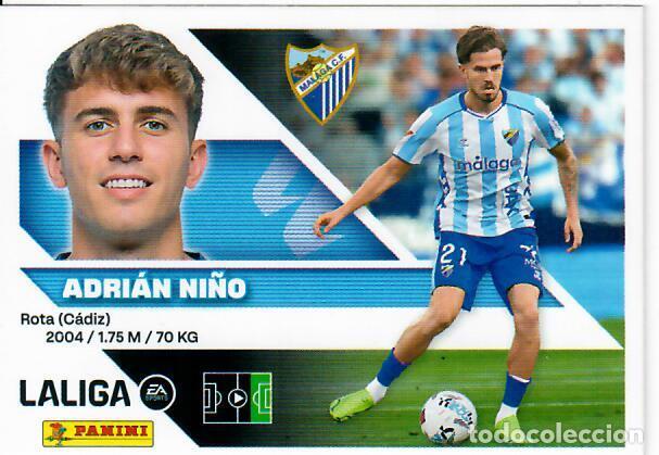 Cromos de f&uacute;tbol: CROMO PANINI LIGA ESTE 26 27 - N&ordm; 18 - ADRI&Aacute;N NI&Ntilde;O - M&Aacute;LAGA
