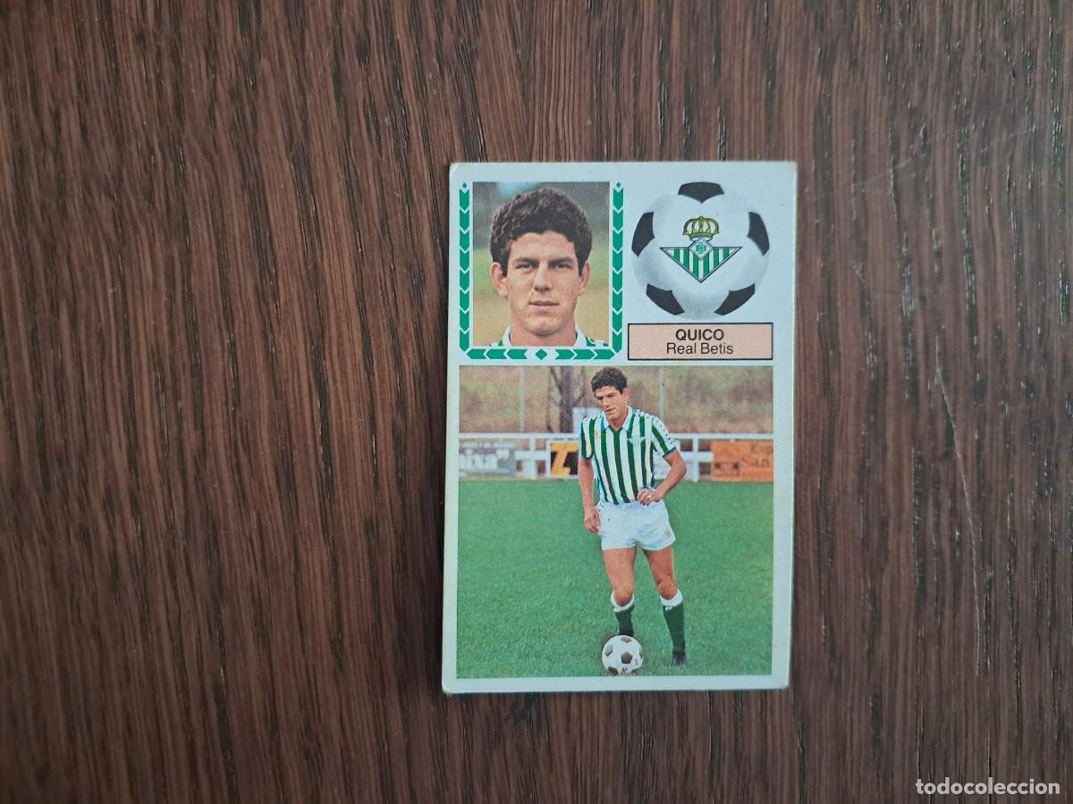 Football Stickers: cromo de futbol, edic. Este 83-84, Quico, Real Betis, coloca ....sin pegar.