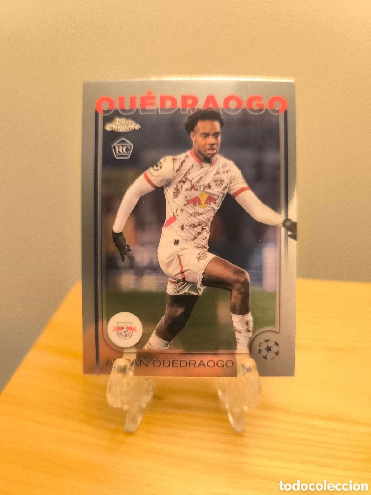 Cromos de f&uacute;tbol: Ouedraogo rookie card Topps Chrome RB Leipzig