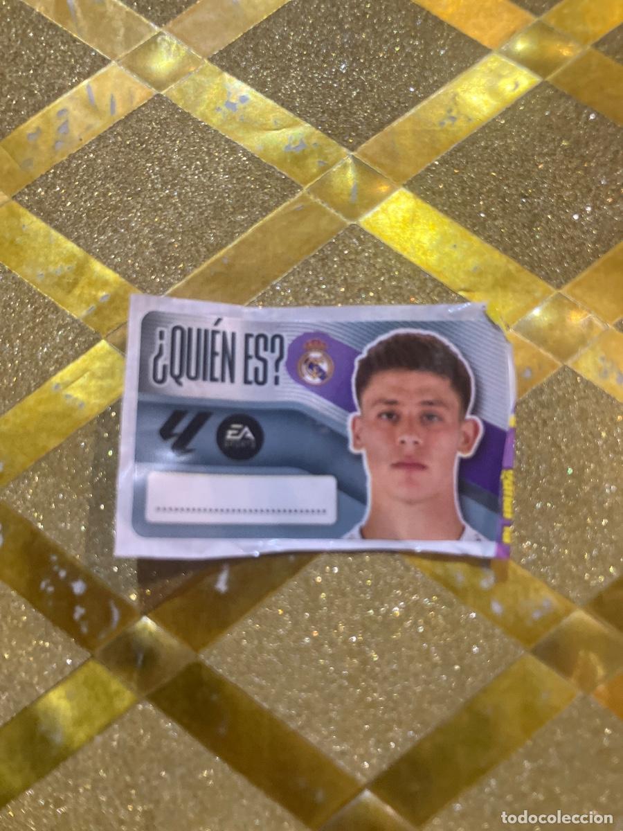 Cromos de f&uacute;tbol: CROMO DE FUTBOL REAL MADRID &iquest; QUIEN ES ? CHICLE LIGA 2026 2027 PANINI !