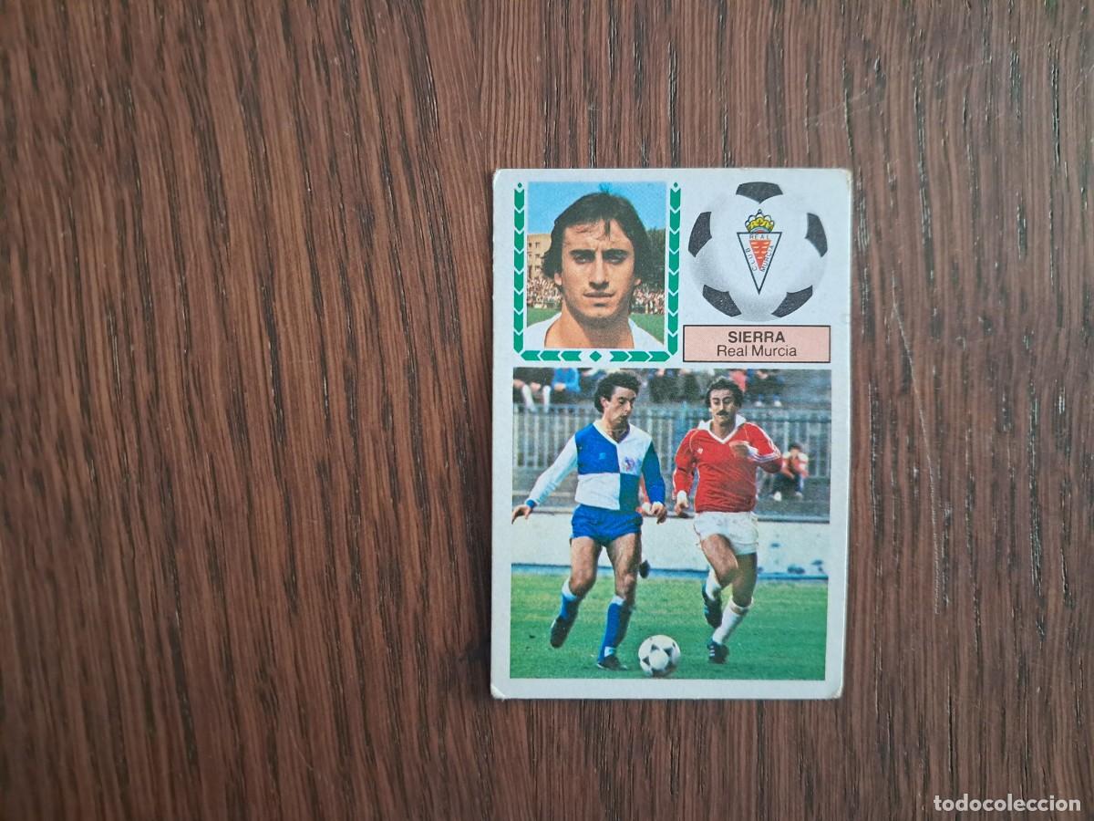 Cromos de f&uacute;tbol: cromo de futbol, edic. Este 83-84, Sierra, Real Murcia, sin pegar.