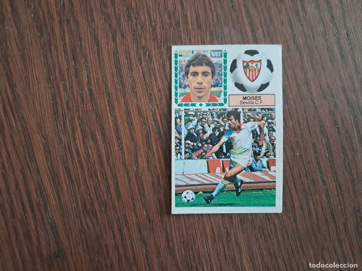 Cromos de f&uacute;tbol: cromo de futbol, edic. Este 83-84, Moises, Sevilla C.F. sin pegar.