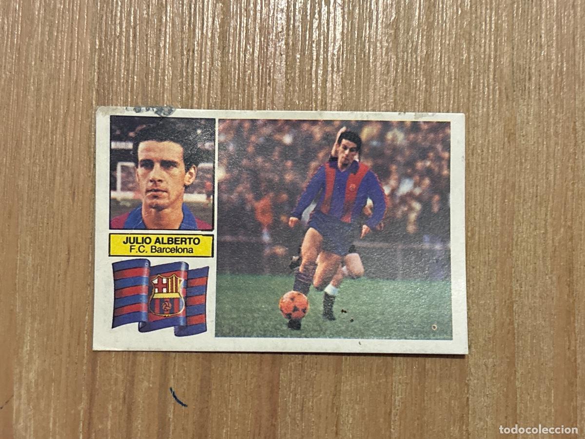 Cromos de f&uacute;tbol: 22. CROMO LIGA ESTE 1982-83 82-83 DESPEGADO JULIO ALBERTO BARCELONA ERROR SIN FCB