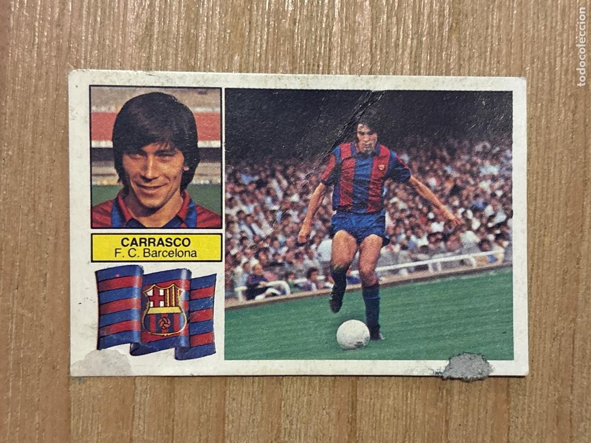 Cromos de f&uacute;tbol: 22. CROMO LIGA ESTE 1982-83 82-83 DESPEGADO CARRASCO BARCELONA ERROR SIN FCB