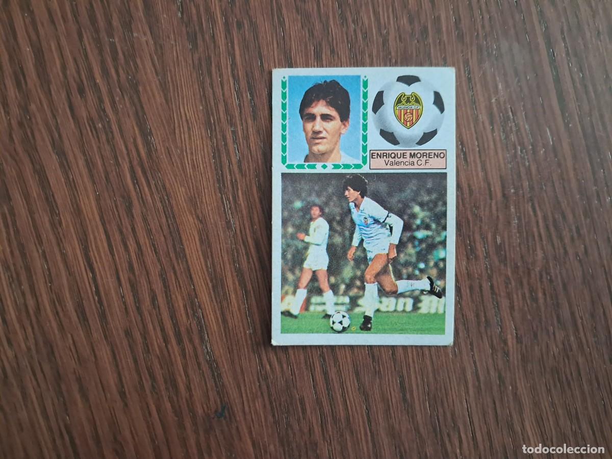 Cromos de f&uacute;tbol: cromo de futbol, edic. Este 83-84, Enrique Moreno, Valencia C.F. sin pegar.