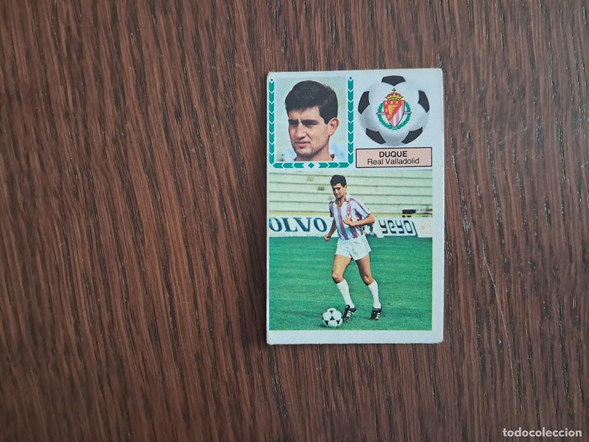 Cromos de f&uacute;tbol: cromo de futbol, edic. Este 83-84, Duque, Real Valladolid, coloca ... sin pegar.