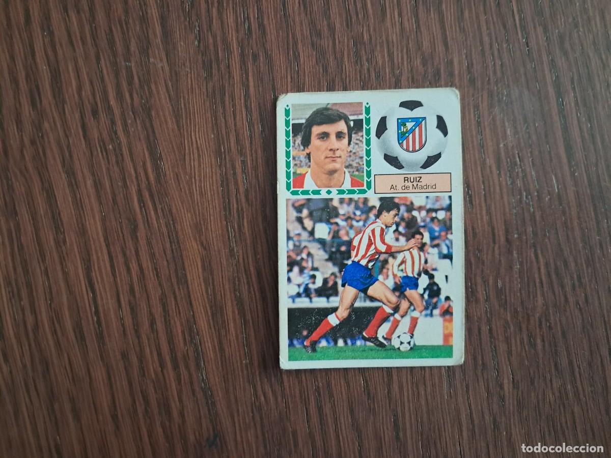 Cromos de f&uacute;tbol: cromo de futbol, edic. Este 83-84, Ruiz, Atl&eacute;tico de Madrid. sin pegar.