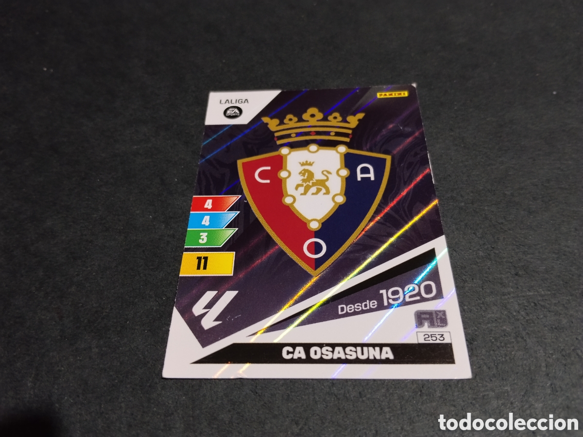 Cromos de f&uacute;tbol: Cromo futbol escudo Osasuna