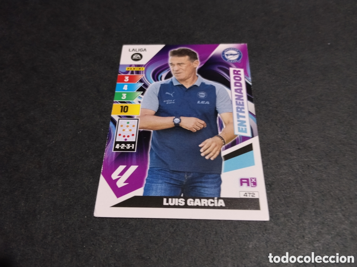 Cromos de f&uacute;tbol: Cromo futbol Luis Garc&iacute;a, Alaves