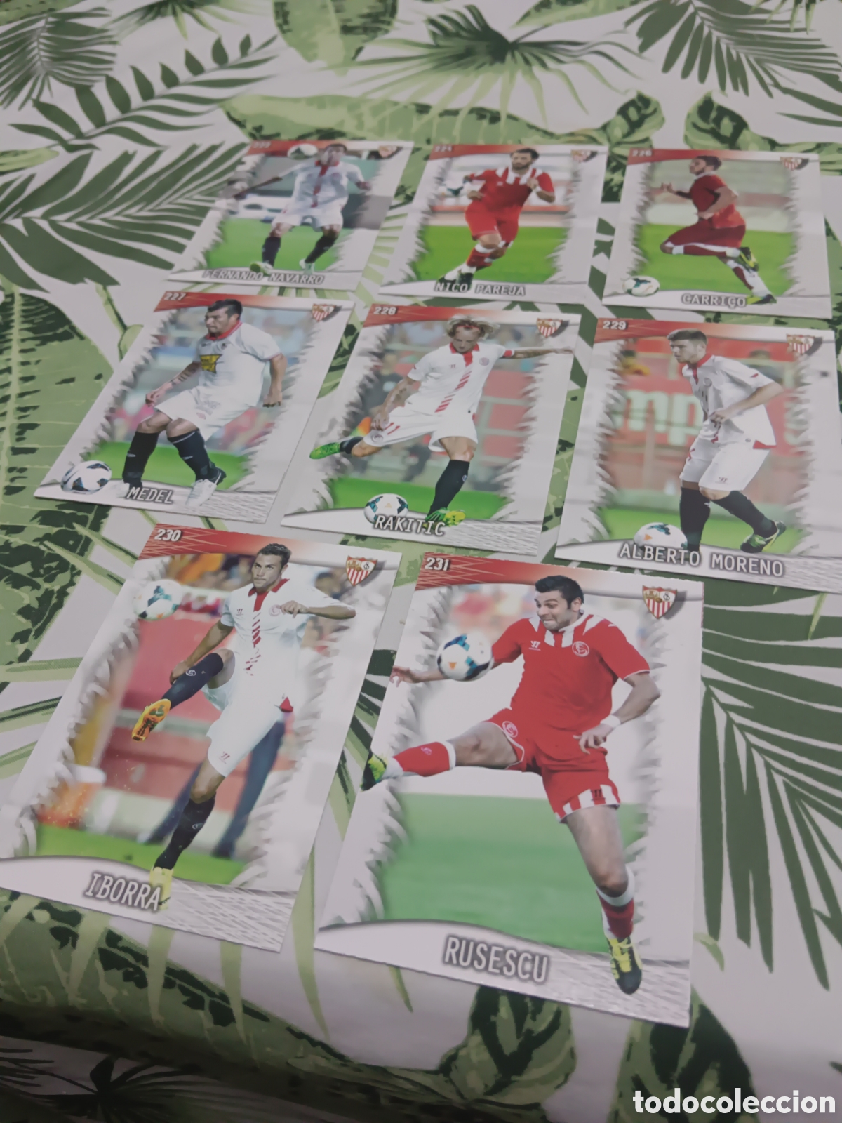 Cromos de f&uacute;tbol: Cromos Quiz Game 2013/2014 Sevilla fc.
