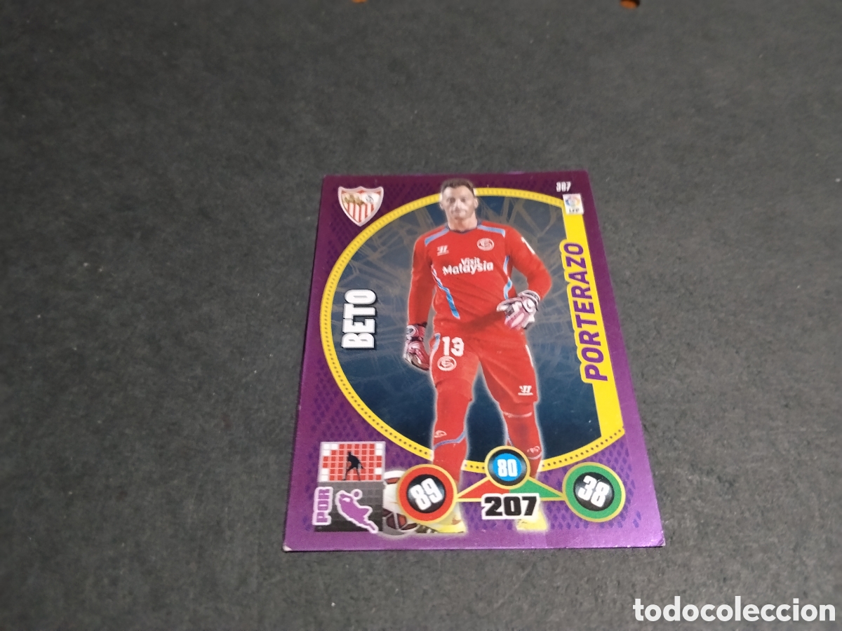 Cromos de f&uacute;tbol: Cromo futbol Beto, Sevilla
