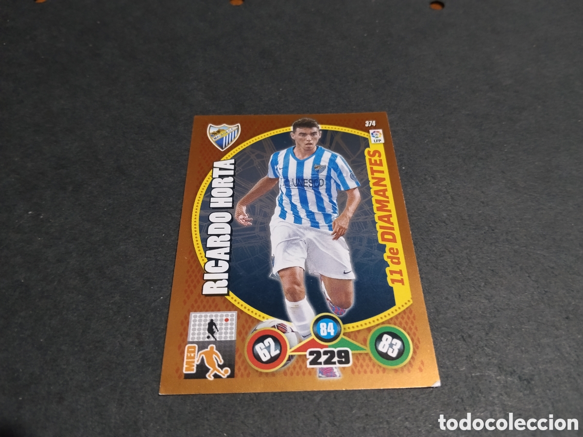 Cromos de f&uacute;tbol: Cromo futbol Ricardo Horta, M&aacute;laga