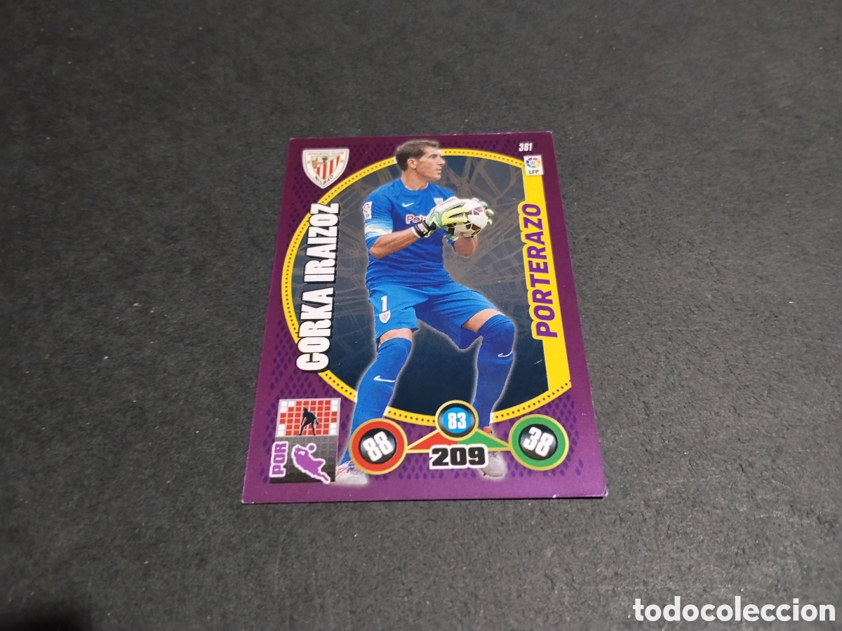 Cromos de f&uacute;tbol: Cromo futbol Gorka Iraizoz, Athletic Club Bilbao