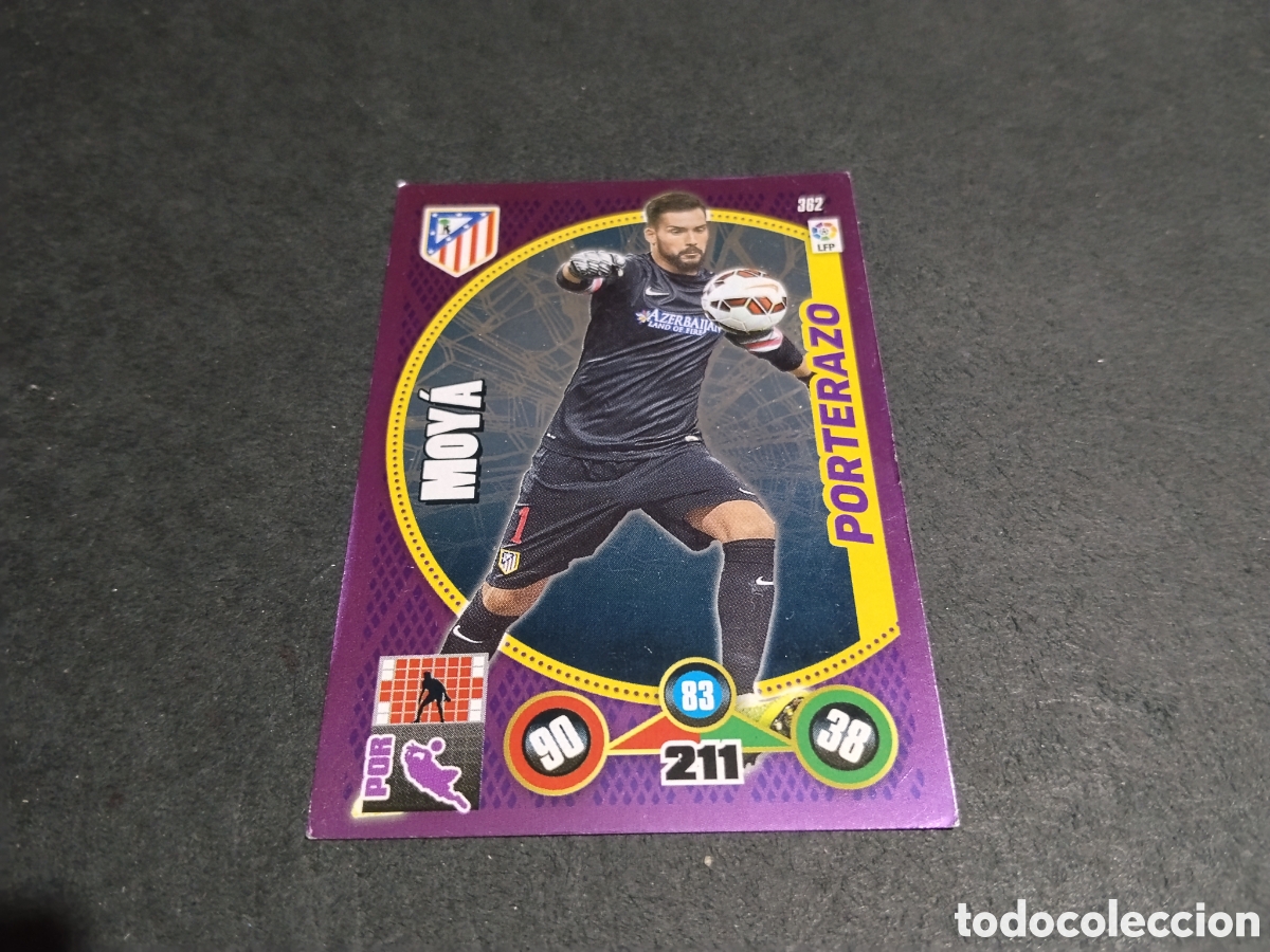 Cromos de f&uacute;tbol: Cromo futbol Moy&aacute;, Atl&eacute;tico de Madrid