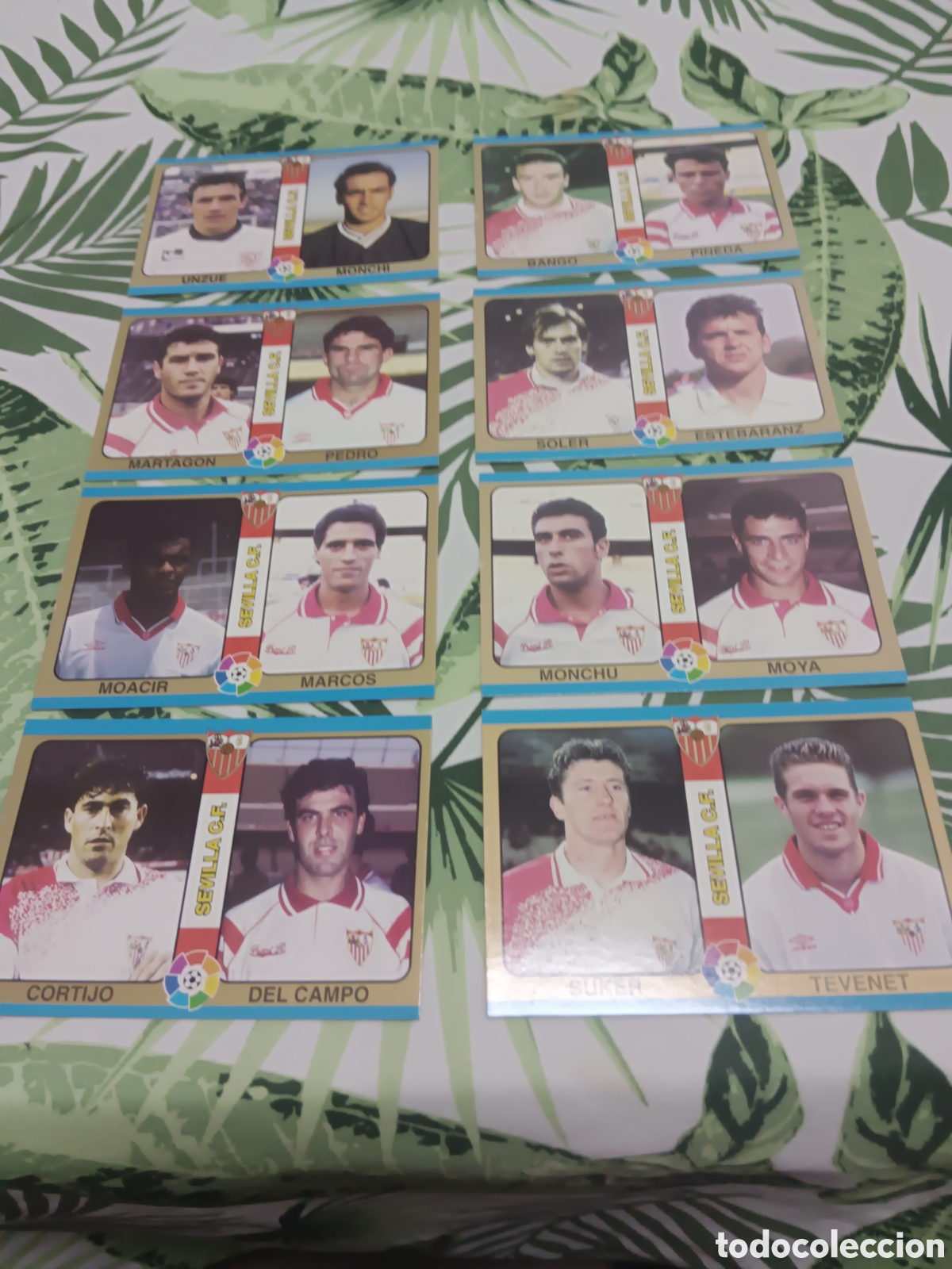 Cromos de f&uacute;tbol: Cromos Futbol total Mundicromo 94/95 Sevilla fc.
