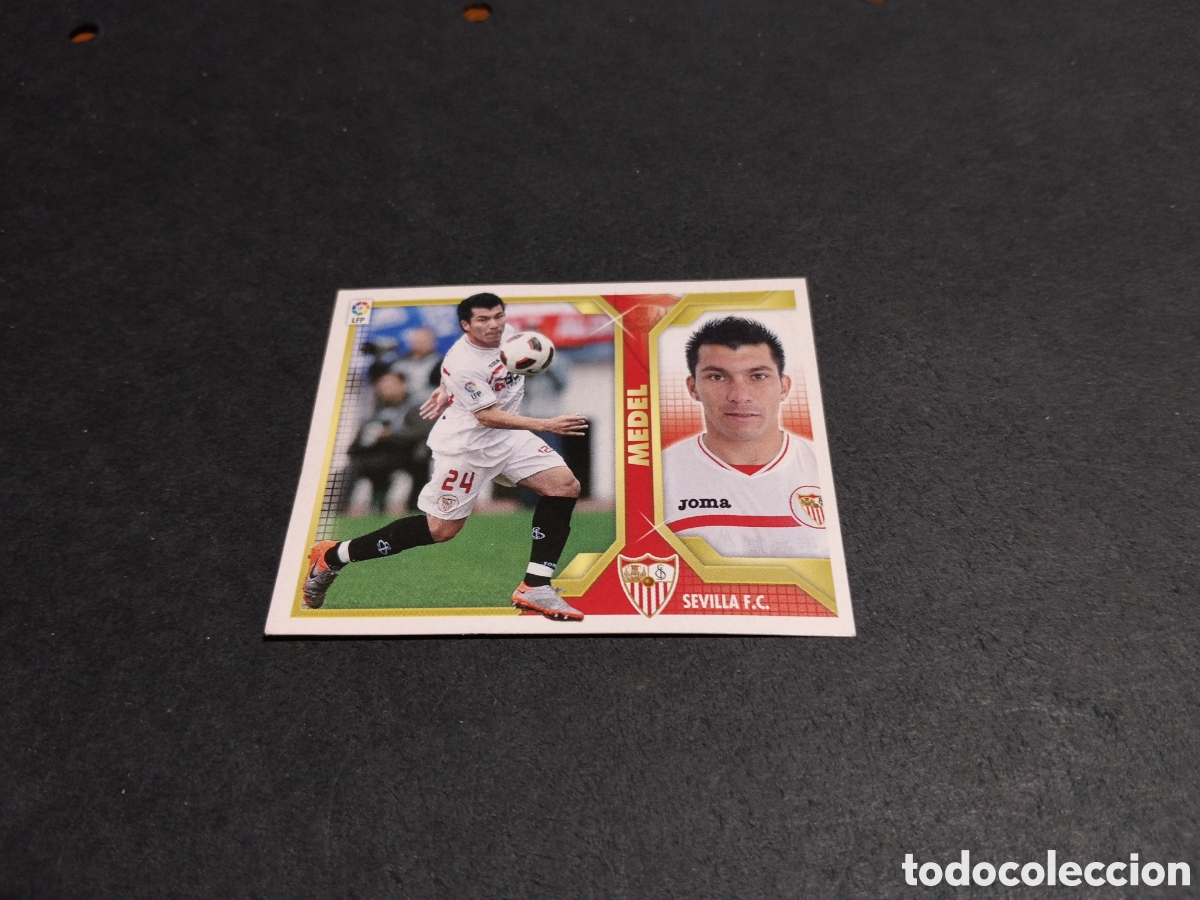 Cromos de f&uacute;tbol: Cromo futbol Medel, Sevilla