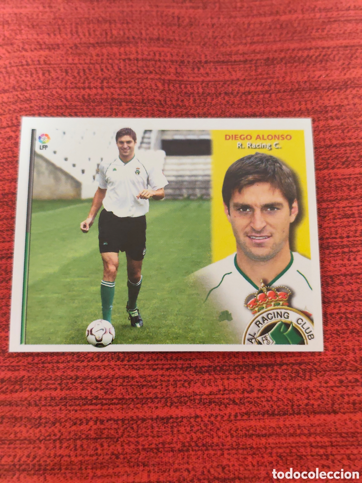 Football Stickers: FICHAJE 1 BIS DIEGO ALONSO RACING SANTANDER EDICIONES ESTE 2002 2003