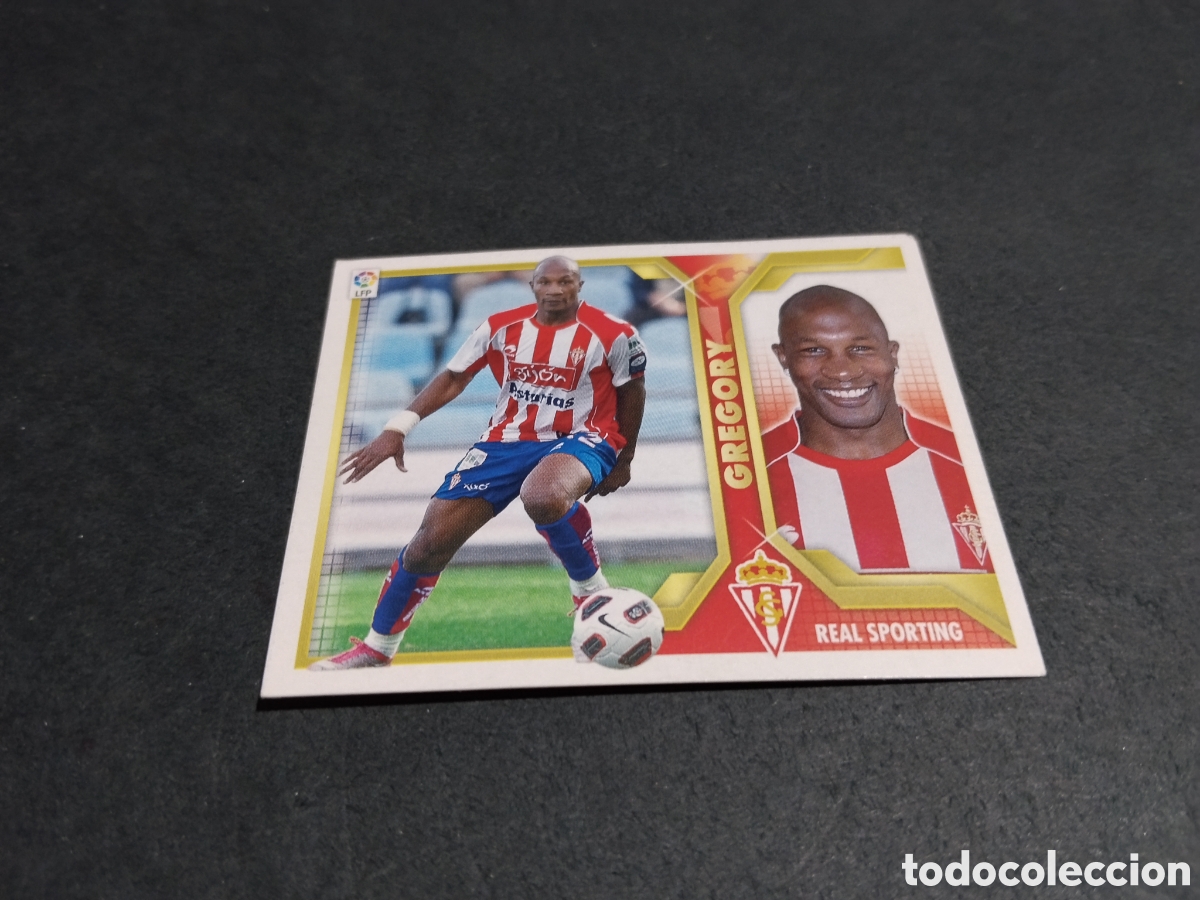 Football Stickers: Cromo futbol Gregory,Sporting Gij&oacute;n