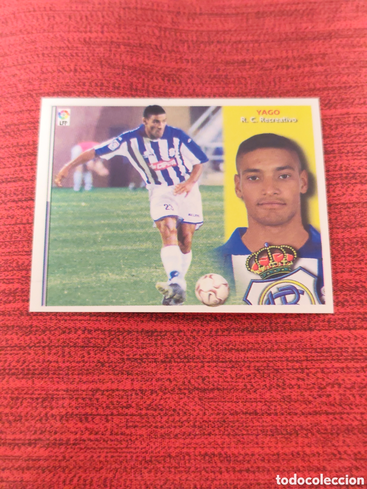 Football Stickers: FICHAJE 2 BIS YAGO RECREATIVO HUELVA EDICIONES ESTE 2002 2003