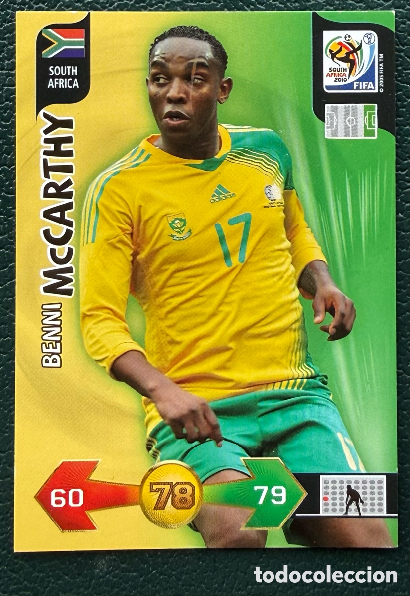 Fu&szlig;ball-Sticker: BENNI McCARTHY SUDAFRICA FICHAS ALBUM ADRENALYN XL MUNDIAL SOUTH AFRICA 2010