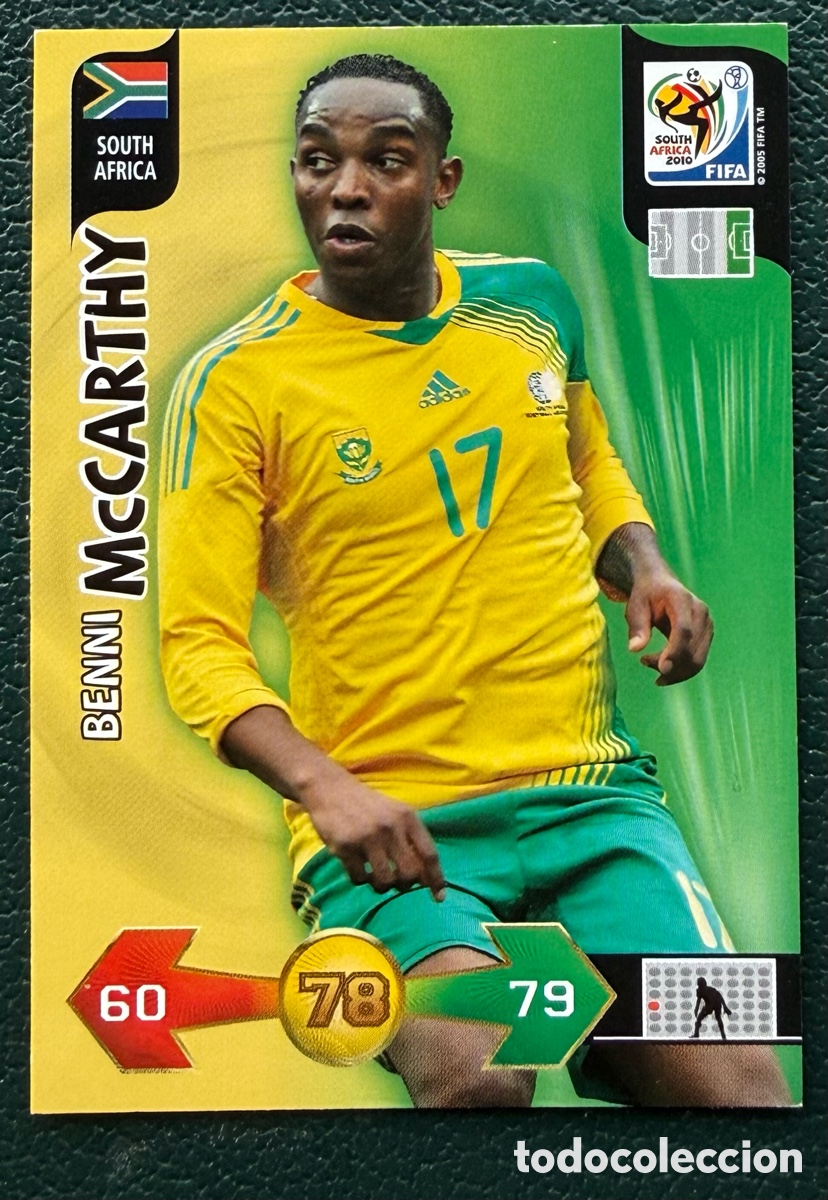Cromos de f&uacute;tbol: BENNI McCARTHY SUDAFRICA FICHAS ALBUM ADRENALYN XL MUNDIAL SOUTH AFRICA 2010