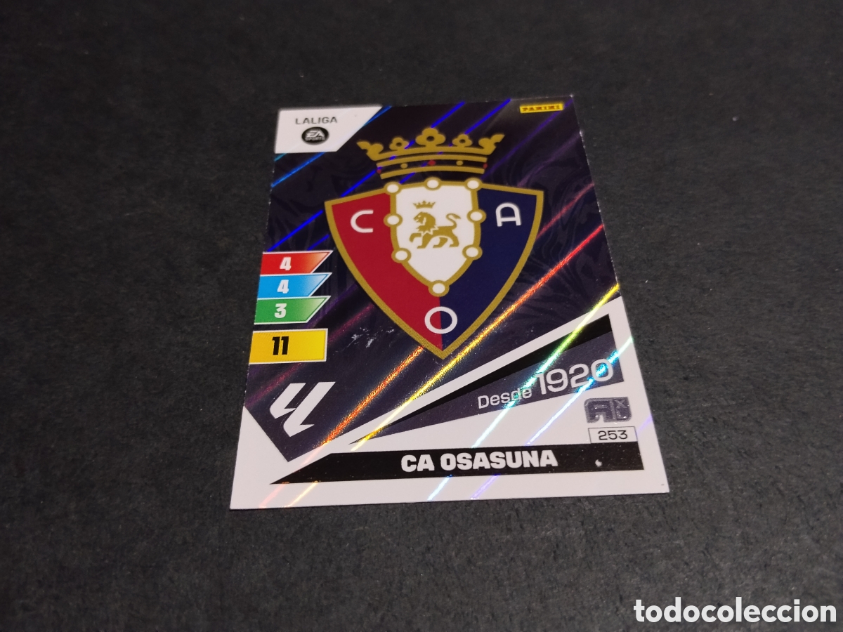 Cromos de f&uacute;tbol: Cromo futbol escudo Osasuna