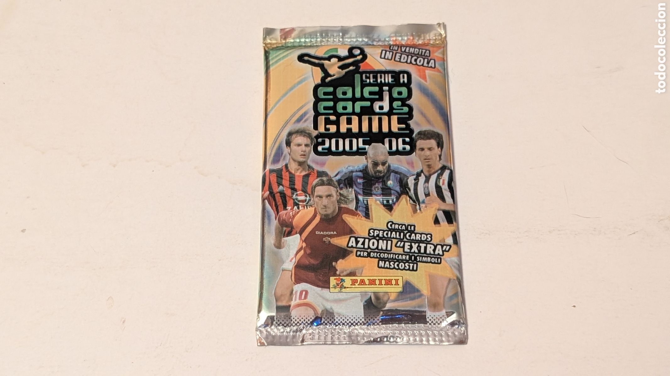 Cromos de f&uacute;tbol: Sobre cromos f&uacute;tbol sin abrir ser&iacute;a calcio cards game 2005-2006. Panini
