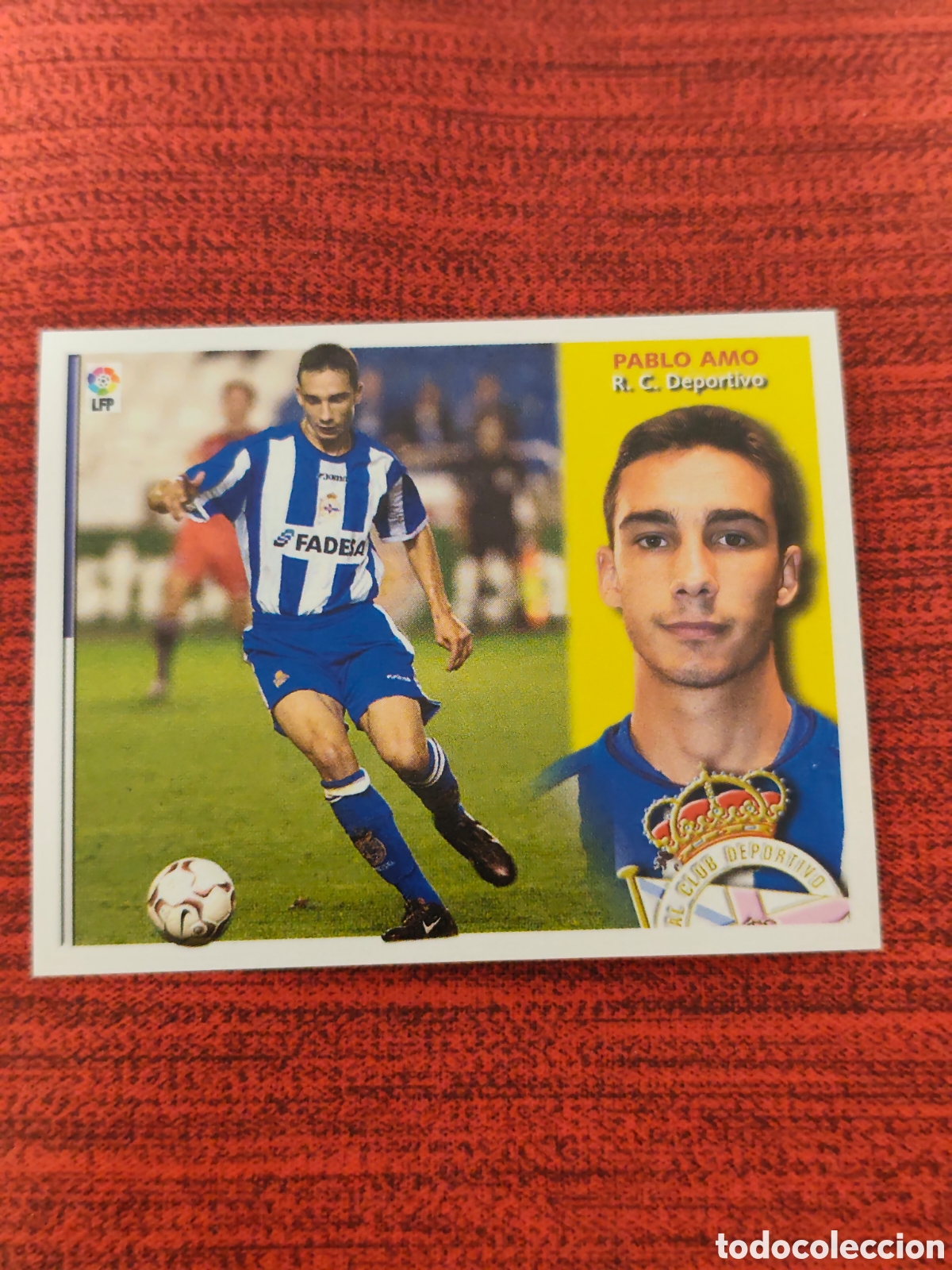 Cromos de f&uacute;tbol: FICHAJE 4 BIS PABLO AMO DEPORTIVO EDICIONES ESTE 2002 2003