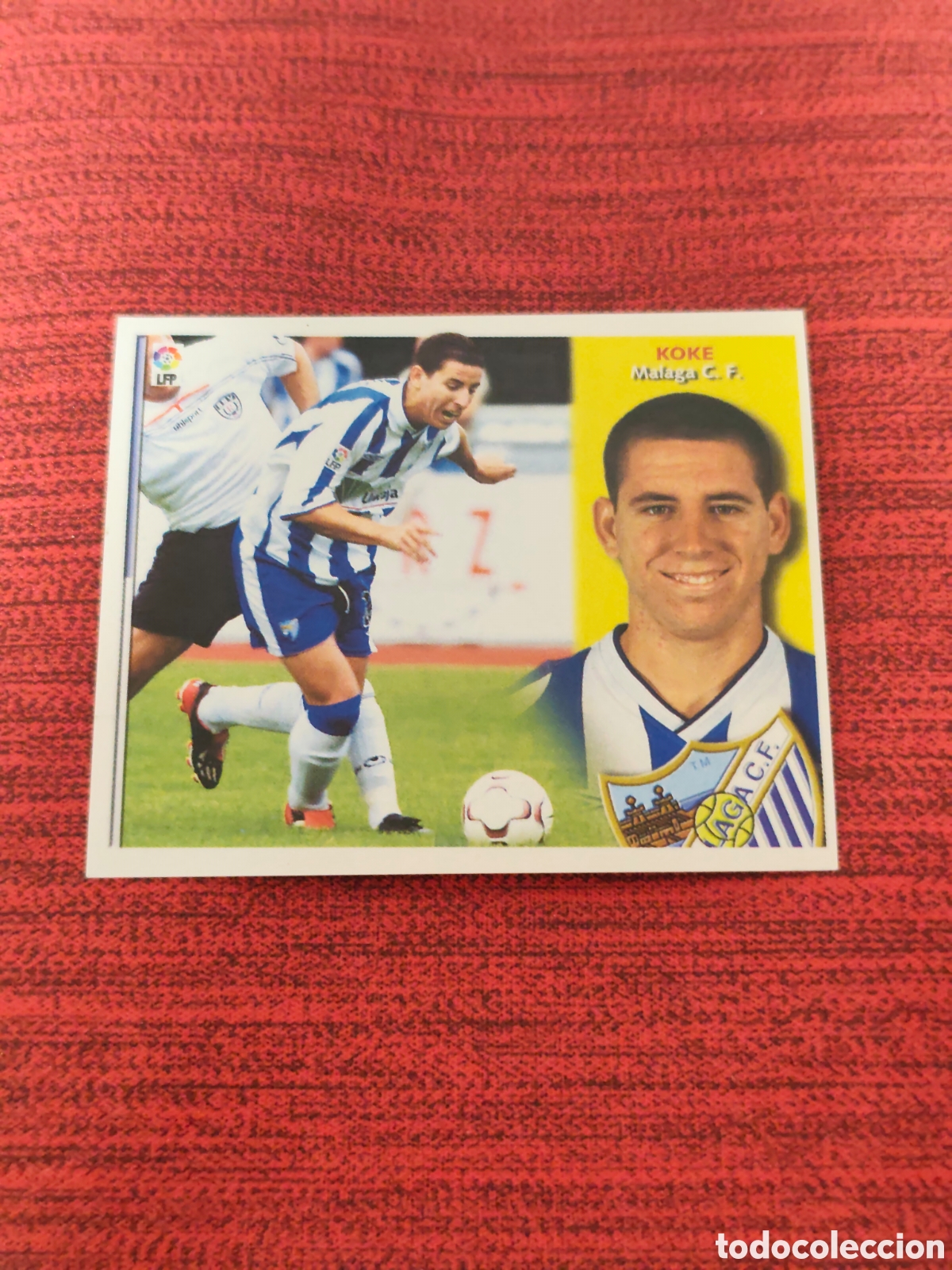 Cromos de f&uacute;tbol: FICHAJE 6 BIS KOKE M&Aacute;LAGA EDICIONES ESTE 2002 2003