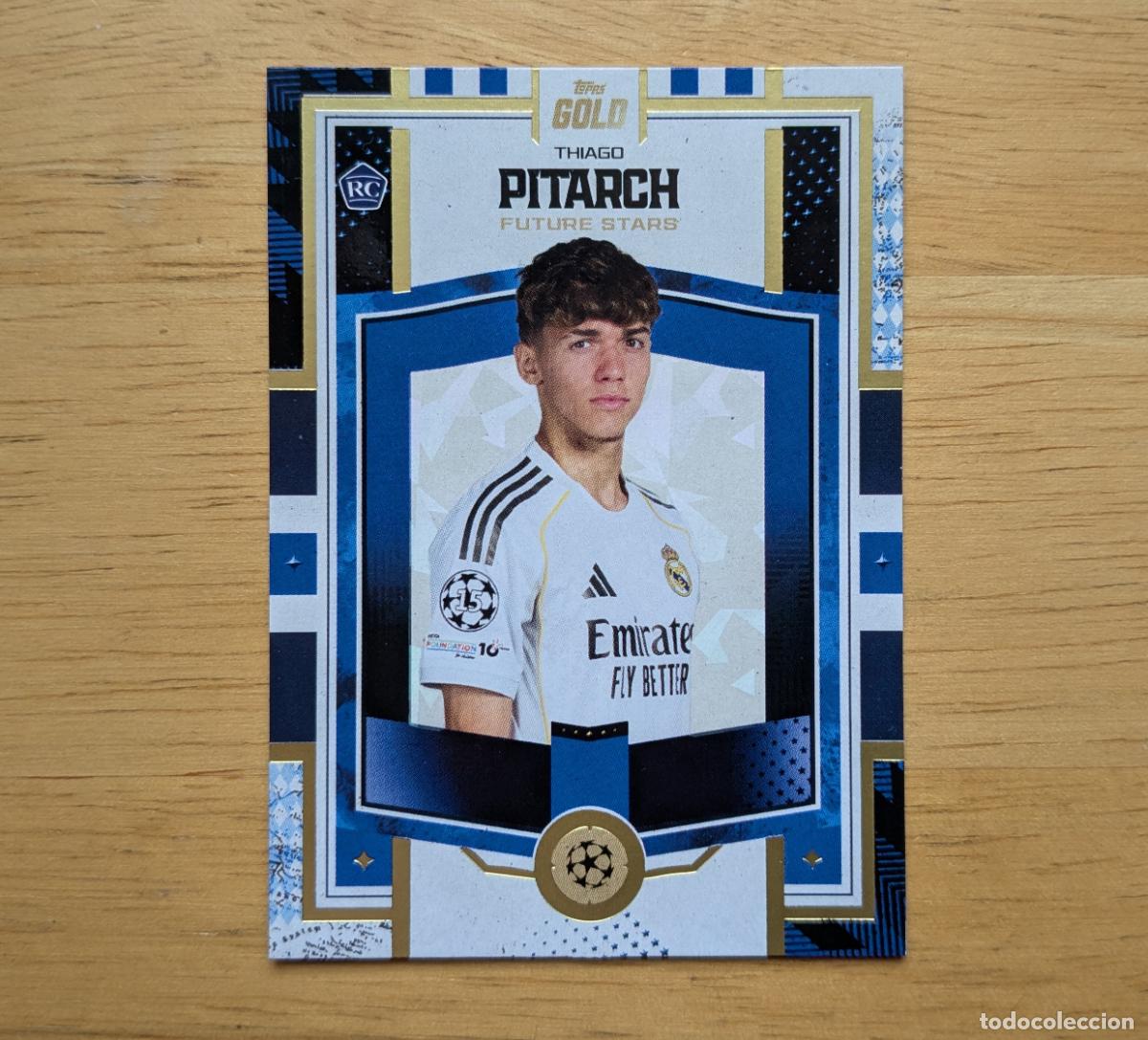 Cromos de f&uacute;tbol: TOPPS GOLD 2025-2026 - THIAGO PITARCH - FUTURE STARS - REAL MADRID CF