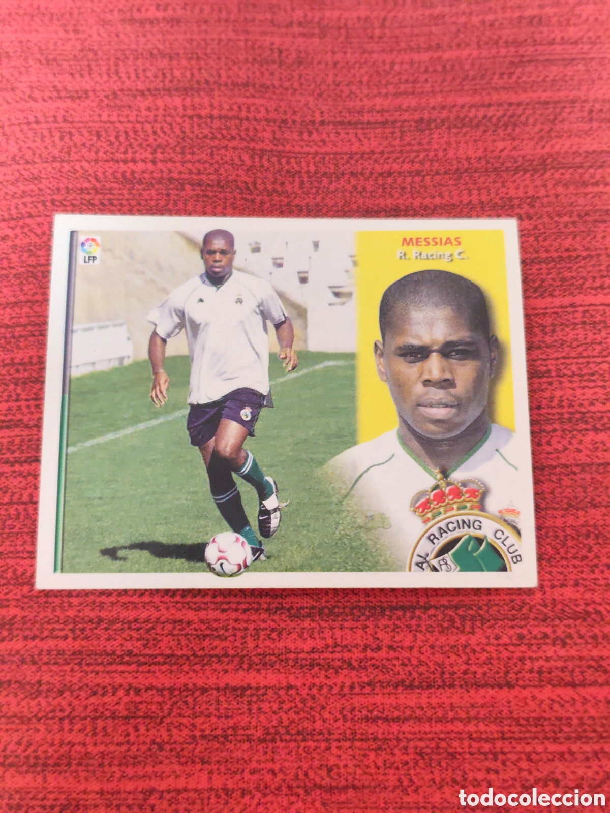 Cromos de f&uacute;tbol: FICHAJE 9 BIS MESSIAS RACING SANTANDER EDICIONES ESTE 2002 2003
