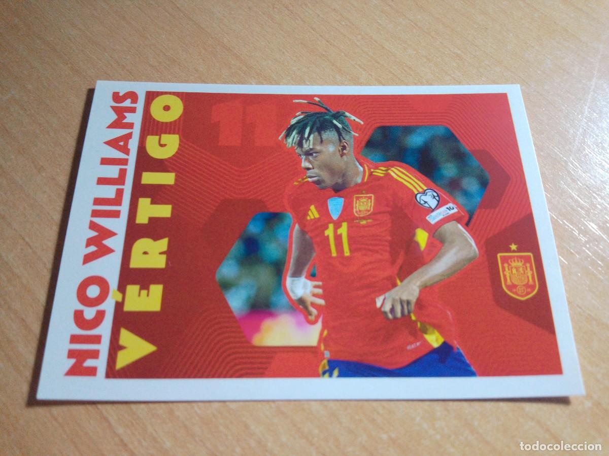 Cromos de f&uacute;tbol: 72 NICO WILLIAMS VERTIGO ESPA&Ntilde;A SELECCIOM ESPA&Ntilde;OLA COLECCI&Oacute;N CARREFOUR MUNDIAL 2026. PANINI.