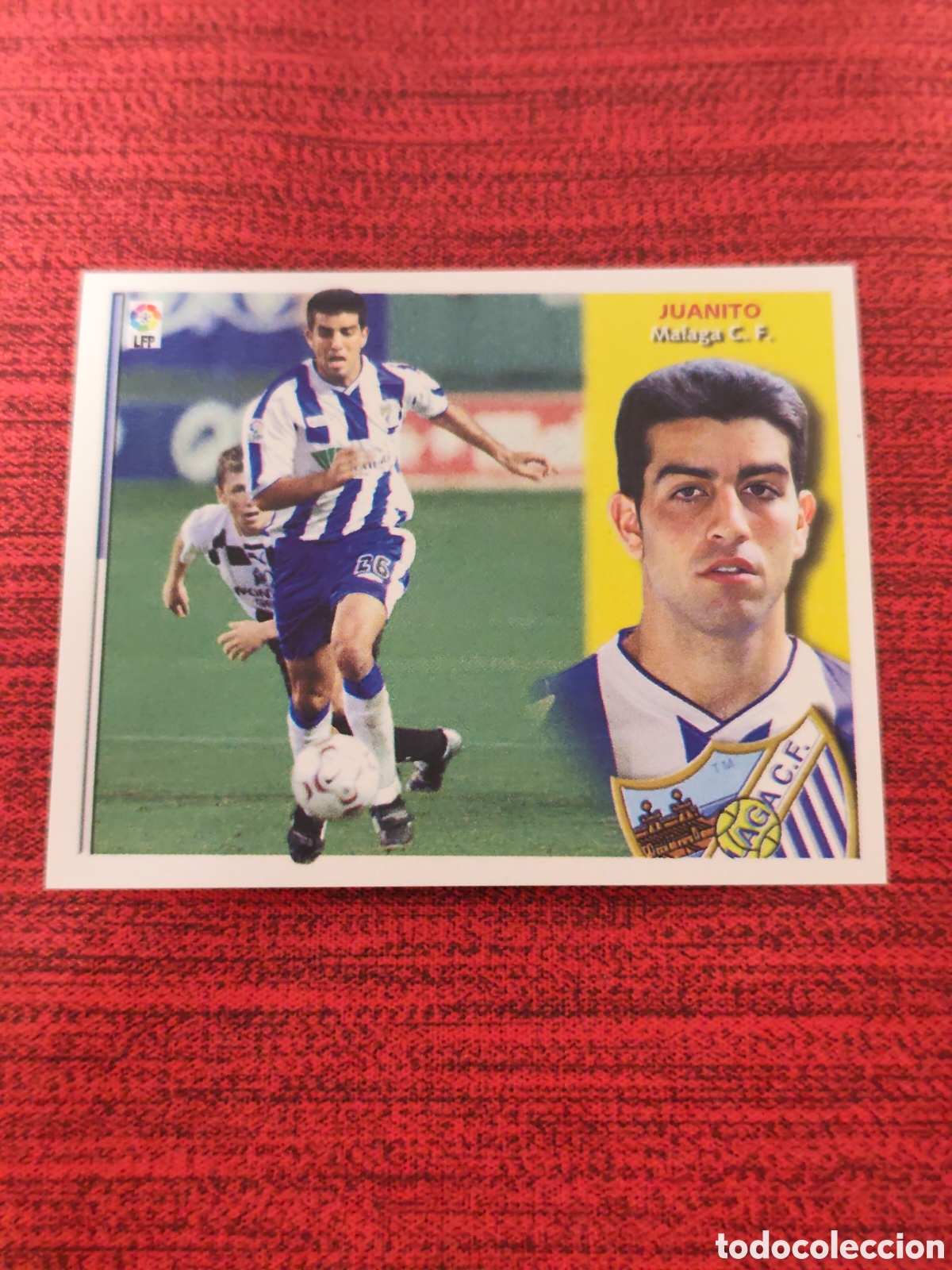 Cromos de f&uacute;tbol: FICHAJE 13 JUANITO M&Aacute;LAGA EDICIONES ESTE 2002 2003
