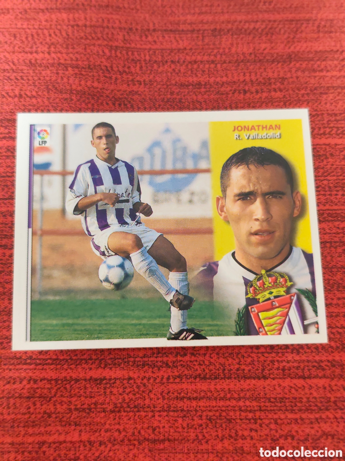 Cromos de f&uacute;tbol: FICHAJE 14 BIS JONATHAN REAL VALLADOLID EDICIONES ESTE 2002 2003