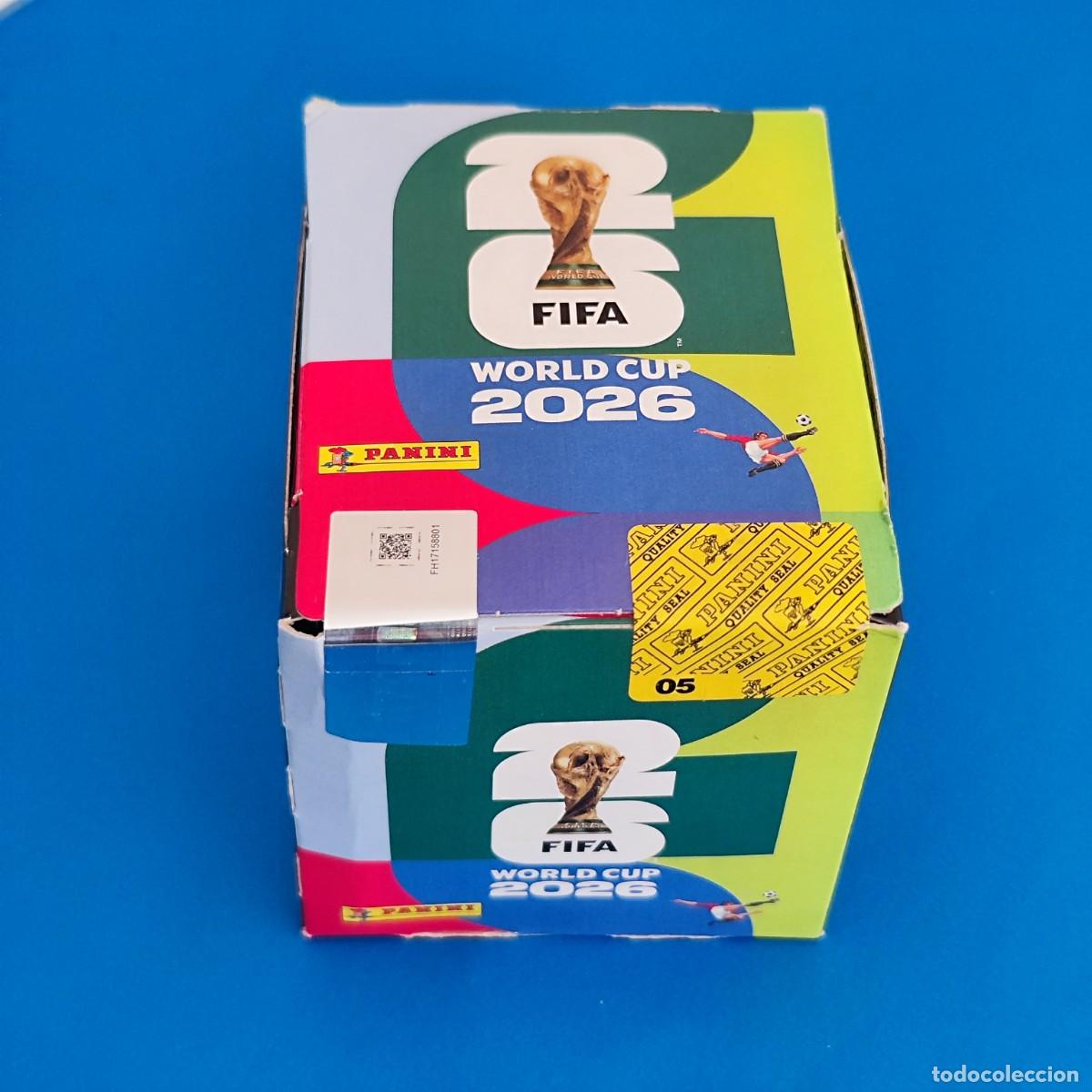 Cromos de f&uacute;tbol: FIFA WORLD CUP 2026&trade; Sticker Caja de 50 sobres precintada Panini Mundial 2026 Yamal Mbapp&eacute; Messi
