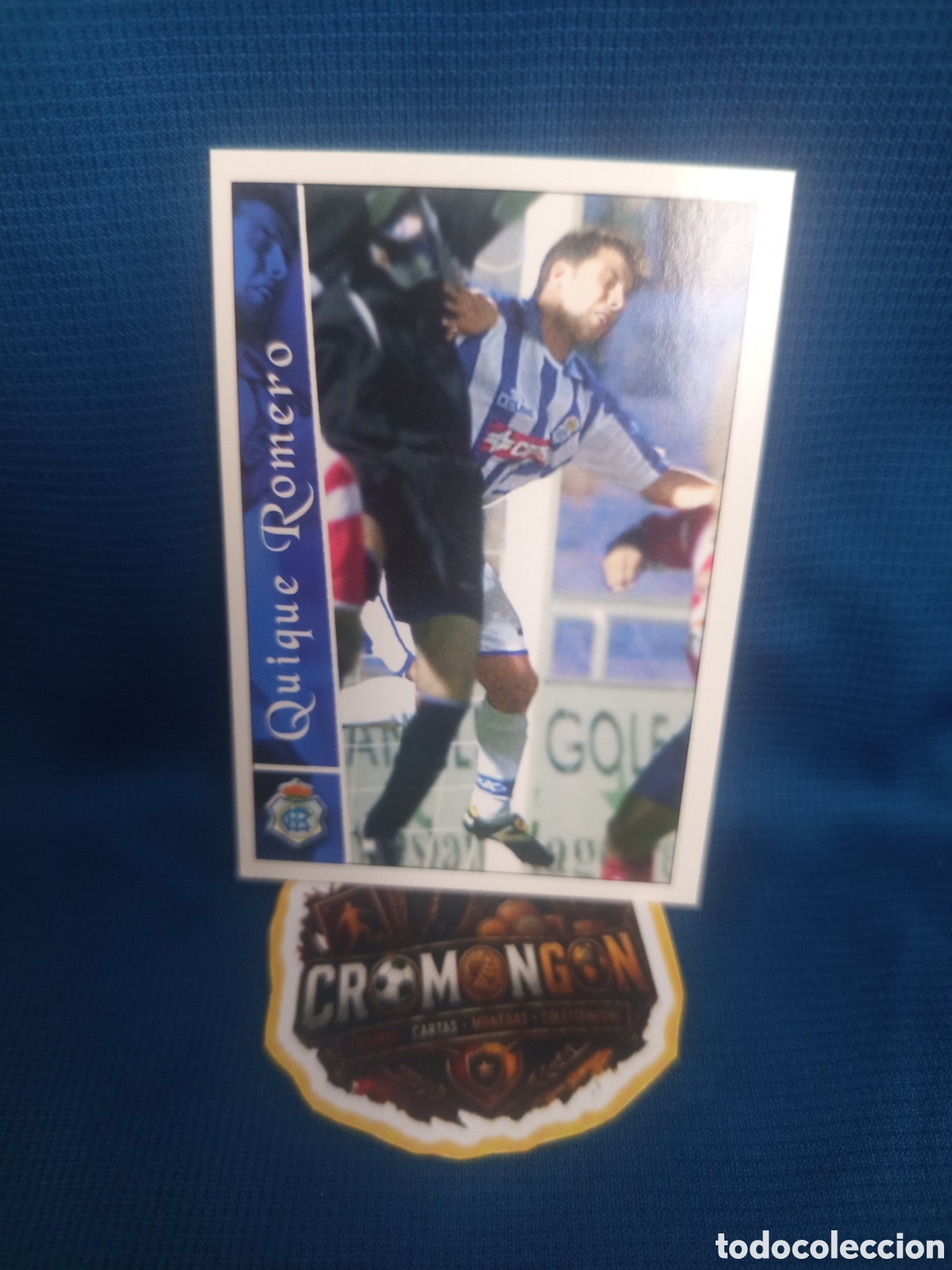 Cartes &agrave; collectionner de Football: ❇️ CROMO ⚽ QUIQUE ROMERO RECREATIVO DE HUELVA FICHAS DE LA LIGA 2003 02 03 2002 2003 MUNDICROMO ❇️