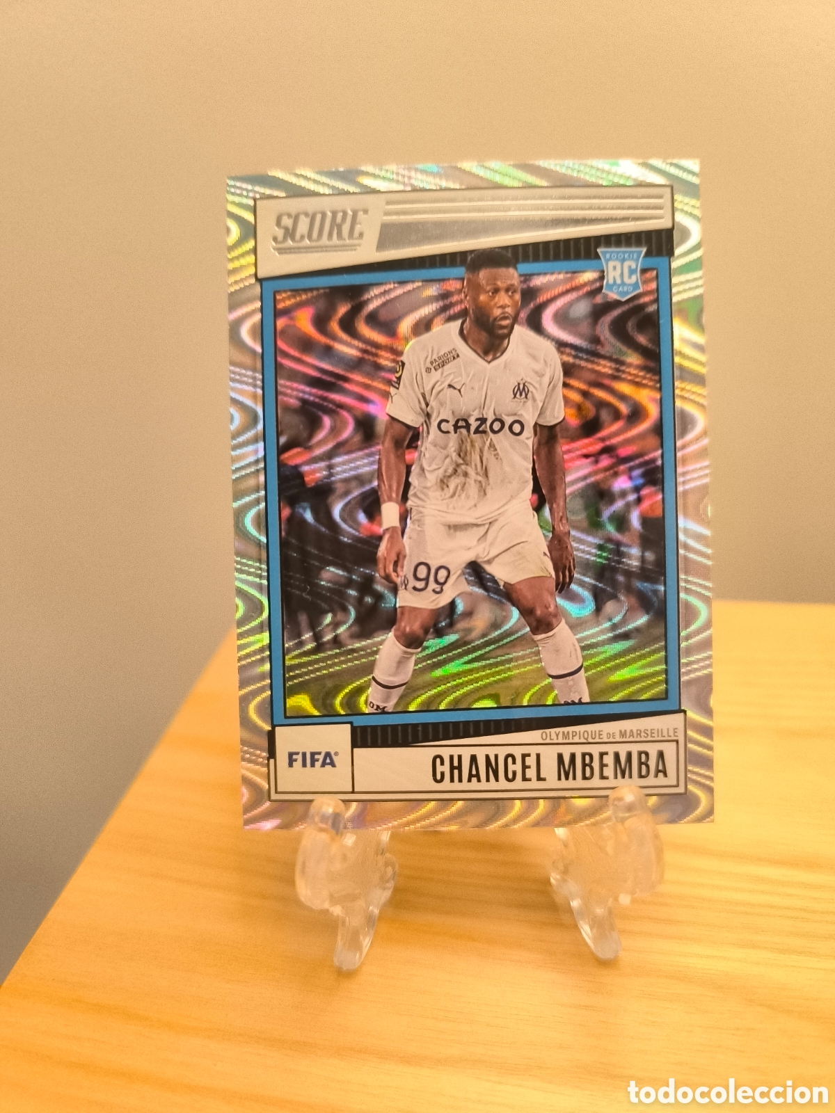 Cromos de f&uacute;tbol: Mbemba rookie card Panini SCORE Olympique de Marsella