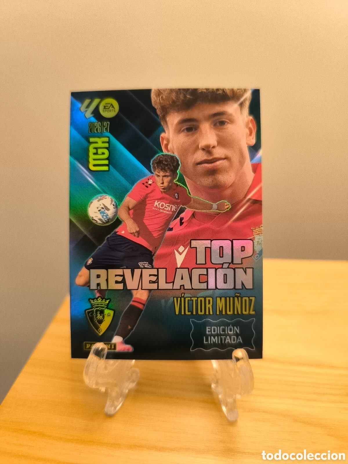 Cromos de f&uacute;tbol: V&iacute;ctor Mu&ntilde;oz megacracks 2026-27 Edici&oacute;n limitada