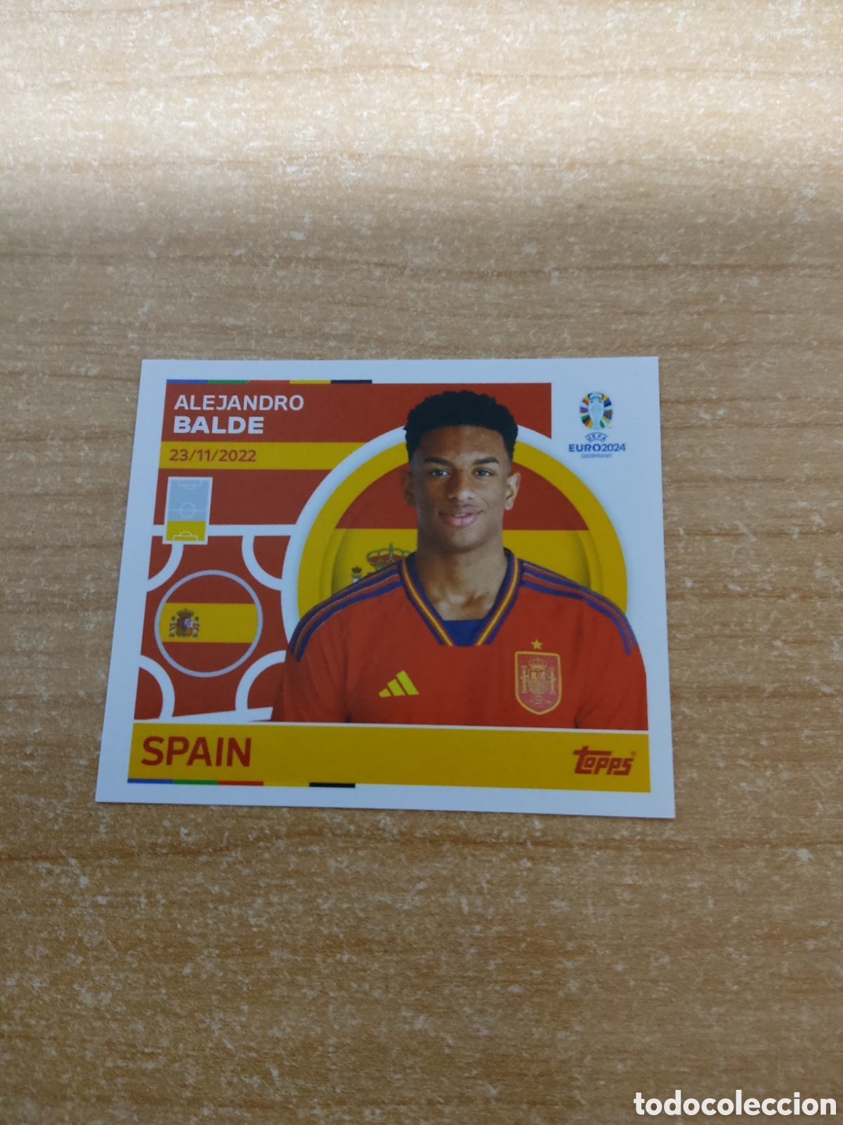 Football Stickers: 7 ALEJANDRO BALDE ESPA&Ntilde;A EUROCOPA 2024