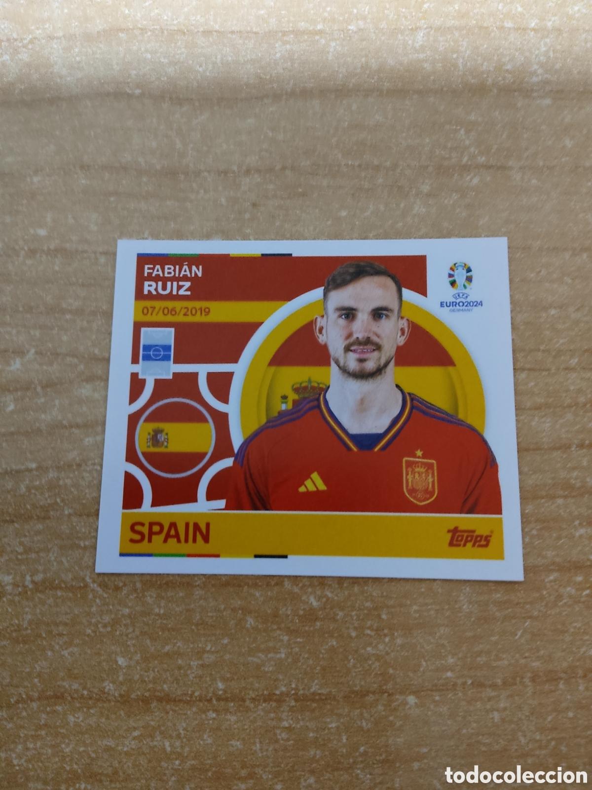 Cromos de f&uacute;tbol: 14 FABIAN RUIZ ESPA&Ntilde;A EUROCOPA 2024