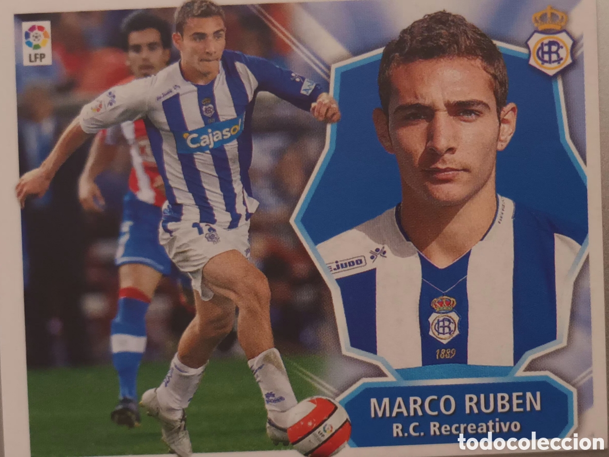 Cartes &agrave; collectionner de Football: CROMO MARCO RUBEN. RC RECREATIVO DE HUELVA