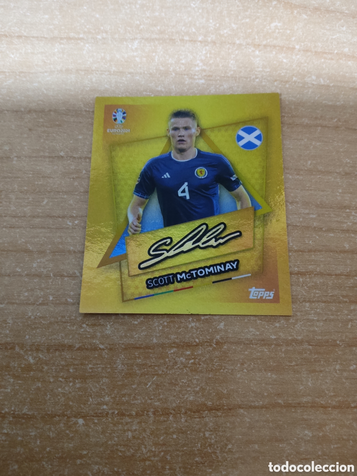 Cromos de f&uacute;tbol: SP ESCOCIA SCOTT MCTOMINAY FIRMA EUROCOPA 2024