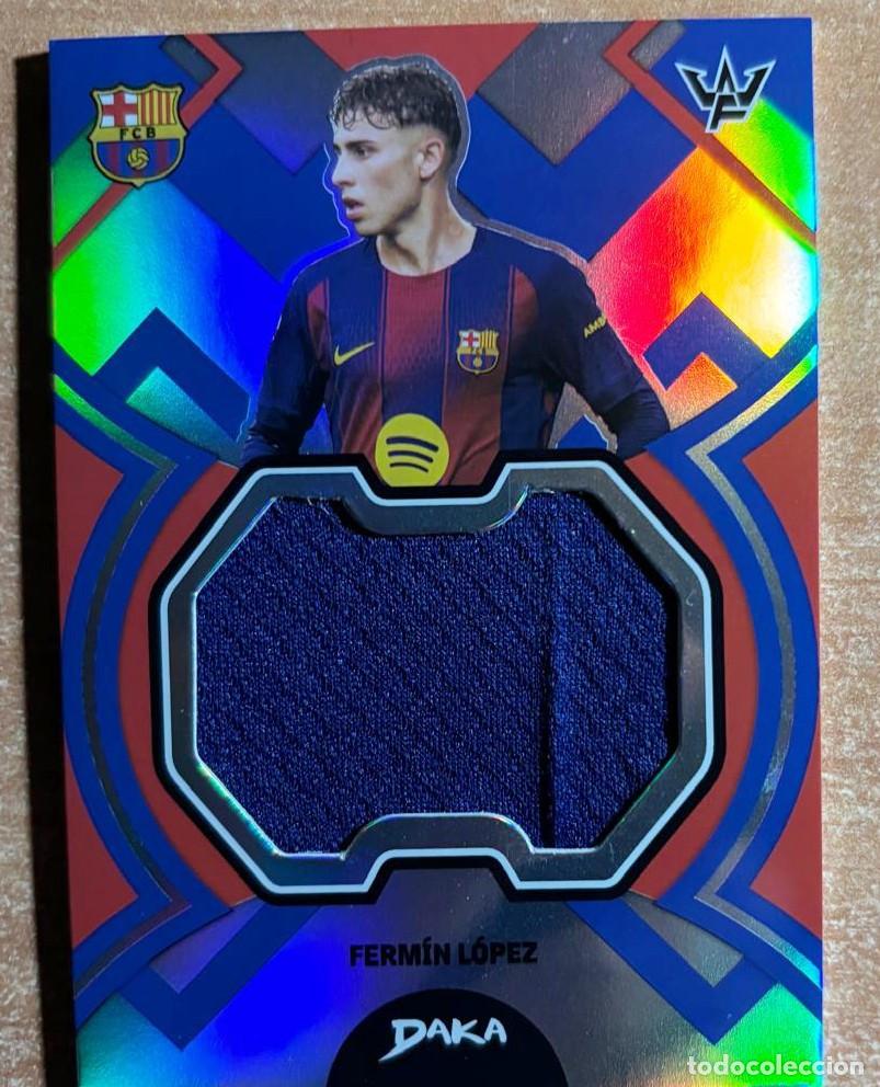 Cromos de f&uacute;tbol: DAKA 2025-2026 FERMIN LOPEZ (FC BARCELONA) RELIC CARD NUMERADA /135