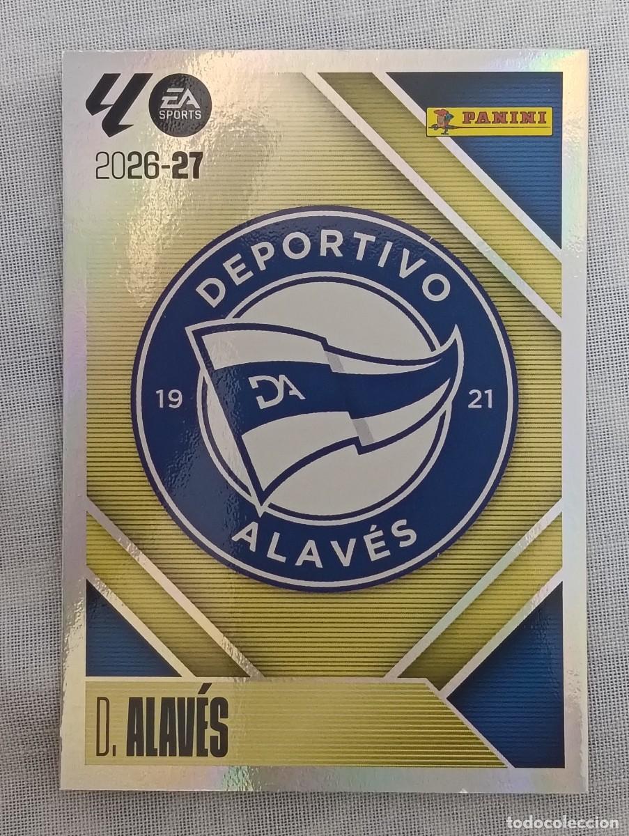 Cromos de f&uacute;tbol: Liga este 26/27 - Escudo - N&deg; 1 - D. Alav&eacute;s