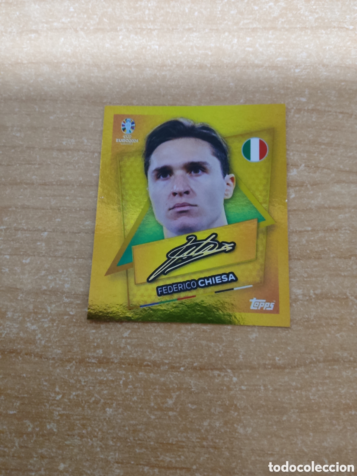 Cromos de f&uacute;tbol: SP ITALIA FEDERICO CHIESA FIRMA EUROCOPA 2024